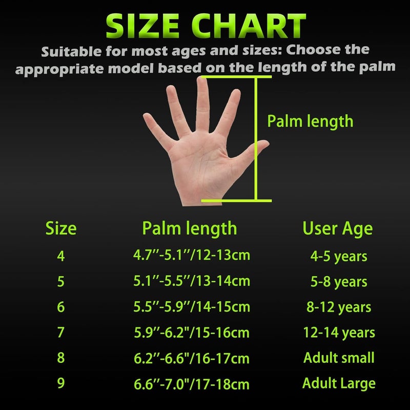 Sportout قفازات حارس مرمى للأطفال من سبورت آوت، قفازات حارس كرة القدم مع حماية مزدوجة للمعصم ومواد لاتكس مقاومة للانزلاق والارتداء لمنع الإصابات - Image 5